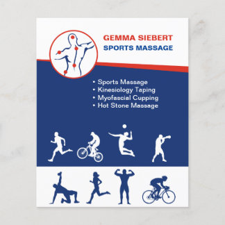 Sportmassage Flygblad