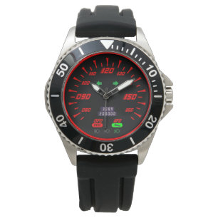 Sportmätarens röda utseende stil armbandsur