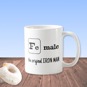 Sportpun järn inslag Fe-man Kaffemugg