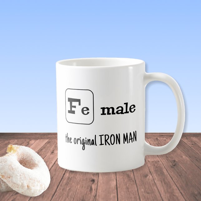 Sportpun järn inslag Fe-man Kaffemugg (Skapare uppladdad)