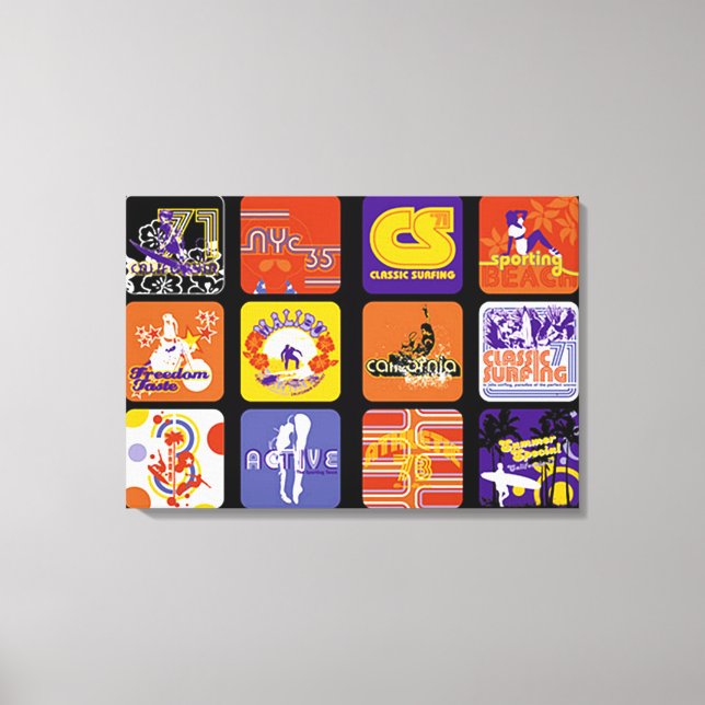 Sportrörelse för popkultur canvastryck (Framsida)