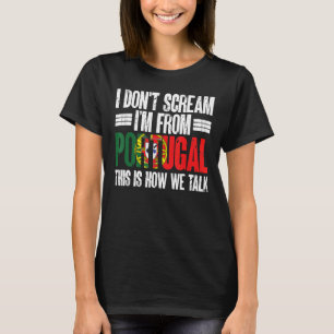 Sports Älskare Lundny Portugisisk Jag kommer från T Shirt