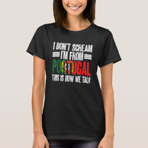 Sports Älskare Lundny Portugisisk Jag kommer från T Shirt