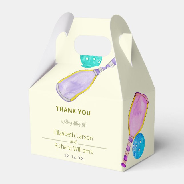 Sports Älskare Watercolor Pickleball ThBäste Bröll Presentaskar (Framsidan Sidan)