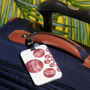 Sports Älskare's Cricket Boll Print Bagagebricka