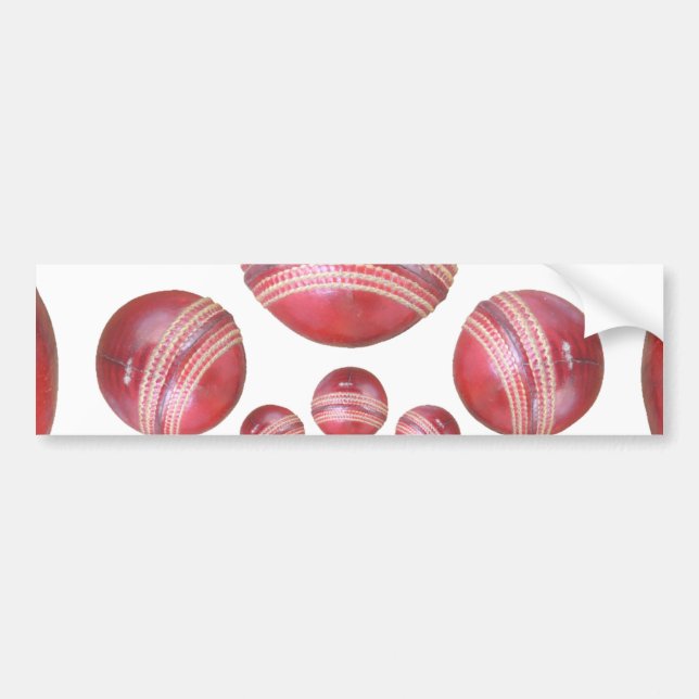 Sports Älskare's Cricket Boll Print Bildekal (Framsidan)