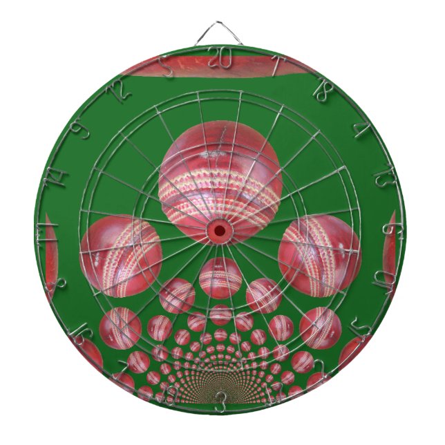 Sports Älskare's Cricket Boll Print Piltavla (Framsidan)