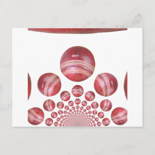 Sports Älskare's Cricket Boll Print Vykort