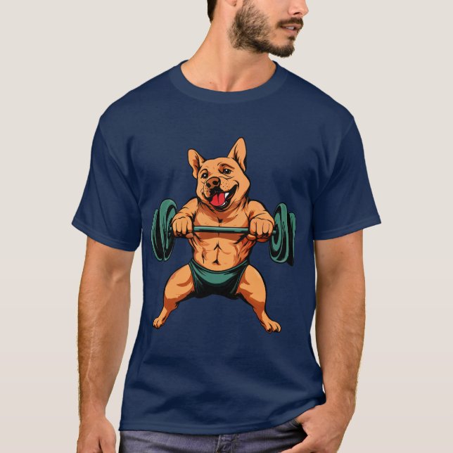 Sports Animals Hund T-Shirt (Framsida)