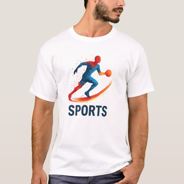 Sports Art Design t-shirt  (Framsida)