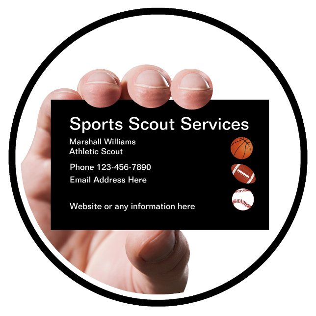 Sports Athletic Scout - enkel layout Visitkort (Skapare uppladdad)