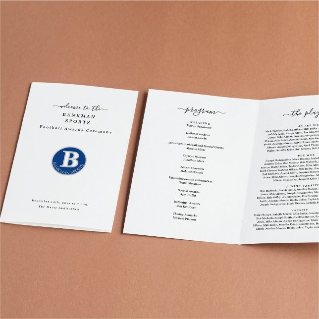 Sports Award Banquet Football Program (Skapare uppladdad)