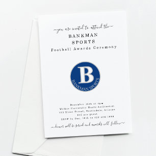 Sports Award Banquet Football Softball Baseball Inbjudningar