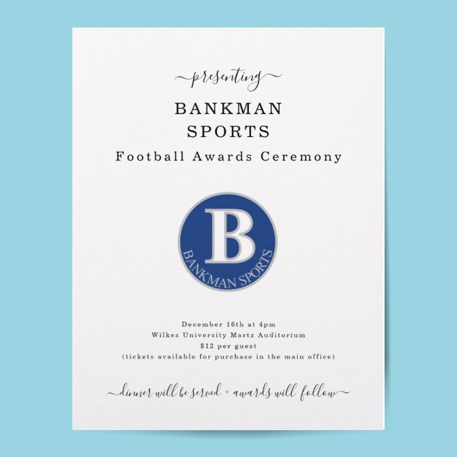 Sports Award Banquet Football Softball Flyer (Skapare uppladdad)