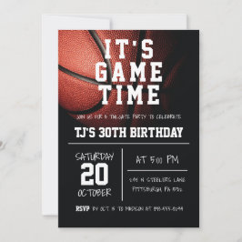 Sports Basketball Birthday-inbjudan Inbjudningar