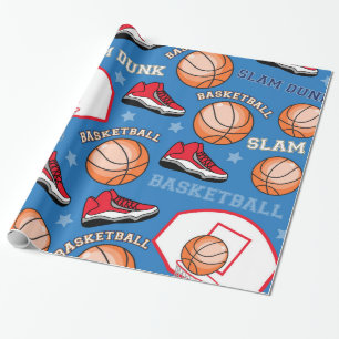 SPORTS Basketball Slam dunk Roligt Idrottsman Mön Presentpapper