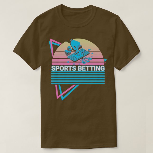 Sports Betting-retro T Shirt (Design framsida)