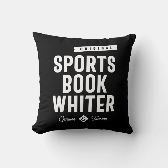 Sports Bok Whiter Job Title Gift Kudde (Framsida)