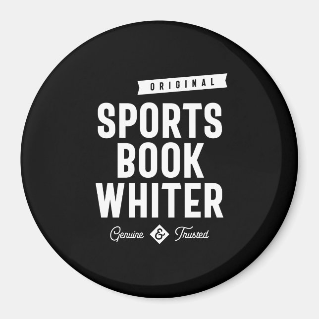 Sports Bok Whiter Job Title Gift Magnet (Framsidan)