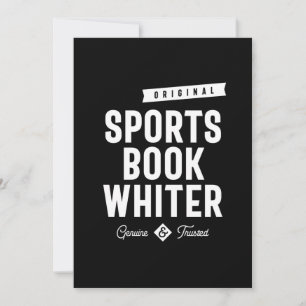 Sports Bok Whiter Job Title Gift Tack Kort