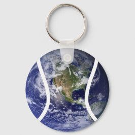 Sports boll Tennis Earth Nyckelring
