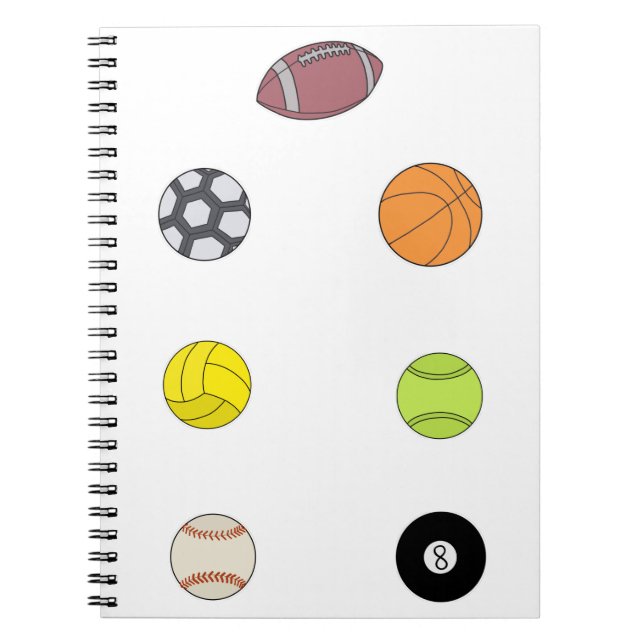 Sports Bollar Anteckningsbok (Framsidan)