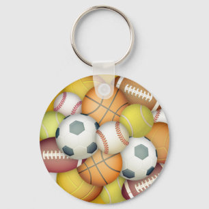 Sports-bollar Nyckelring