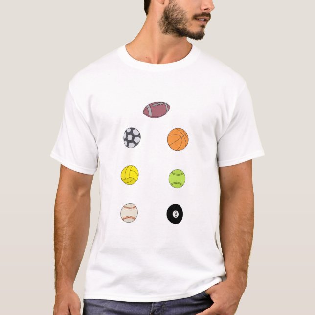 Sports Bollar T Shirt (Framsida)