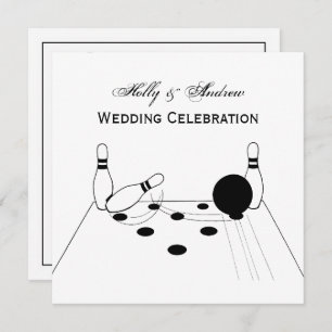 Sports Bowling Ball and Stift-inbjudan Inbjudningar