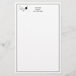Sports Bowling Ball and Stift Stationery Brevpapper