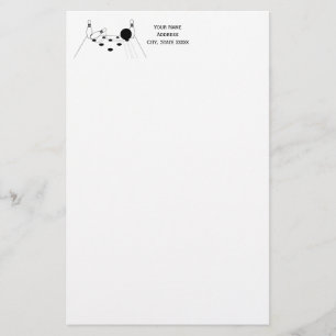 Sports Bowling Ball och Stift Brevpapper