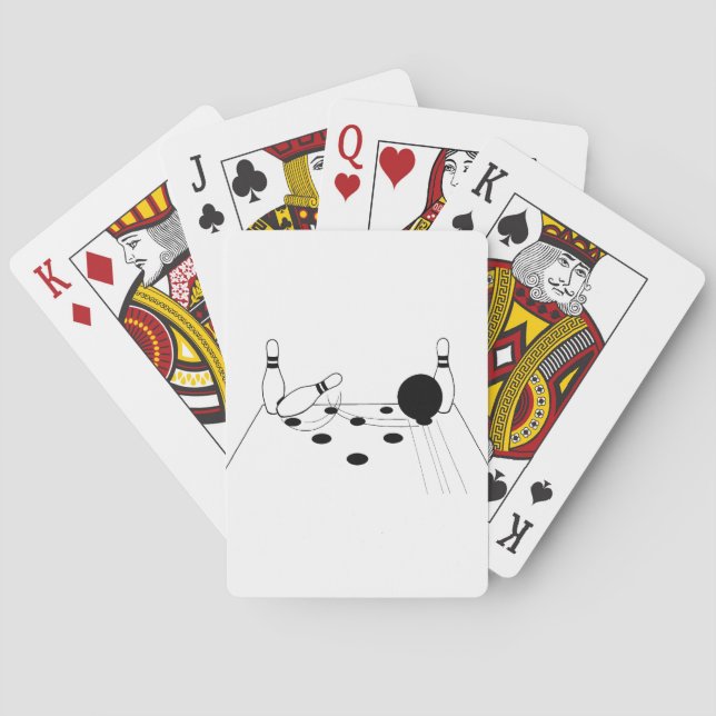 Sports Bowling Ball och Stift Casinokort (Baksidan)