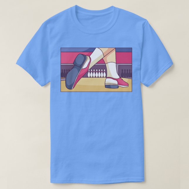 Sports Bowling Shoes T Shirt (Design framsida)