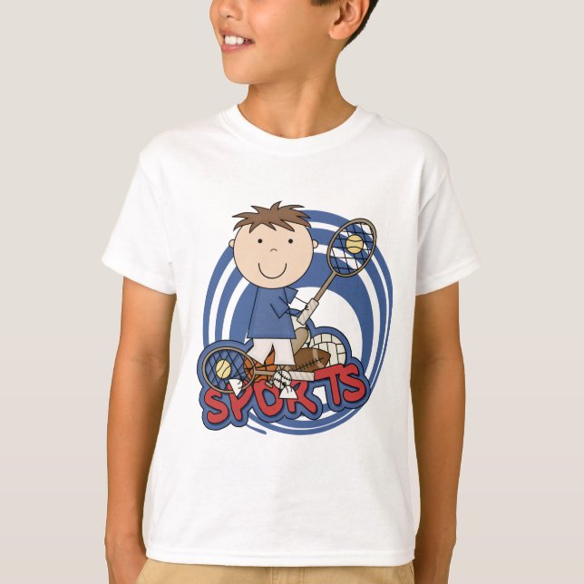 Sports Boy Tennis T-shirts och Gifts (Framsida)
