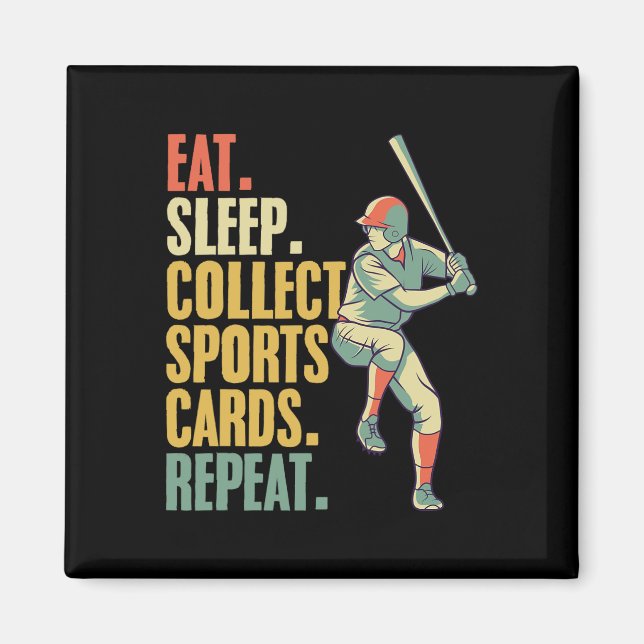 Sports Card Collecting Basketball Baseball Card Co Magnet (Framsidan)