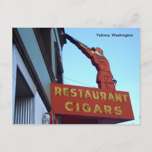 Sports Center Sign-Yakima, Washington Vykort