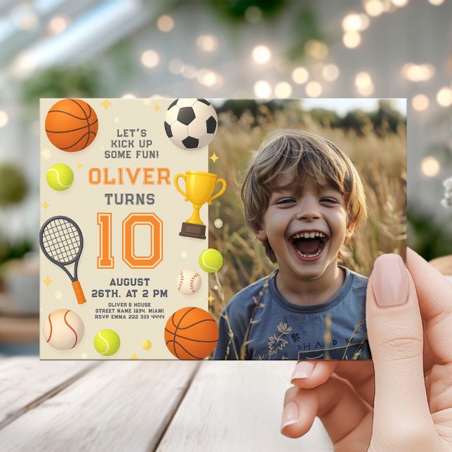 Sports Champion Birthday Party Inbjudningar (Skapare uppladdad)