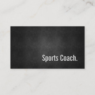Sports Coach Coola Black Metall Simplicit Visitkort