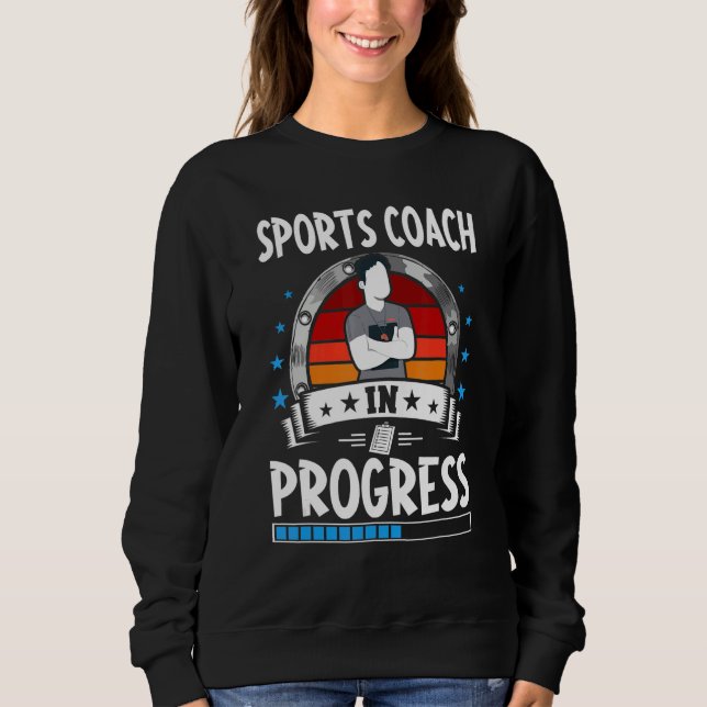Sports Coach In Progress Trainee Student T Shirt (Framsida)