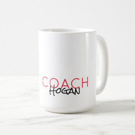 Sports COACH NAMN Team färg Modern tack-gåva Kaffemugg