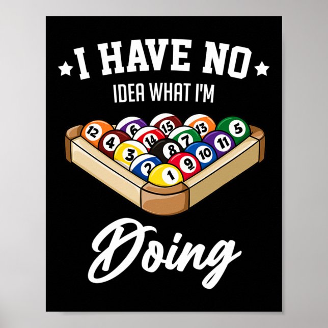 Sports Competit för Billiards Snooker Bassäng Poster (Framsidan)