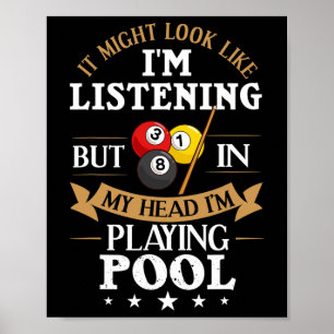 Sports Competit för Billiards Snooker Bassäng Poster