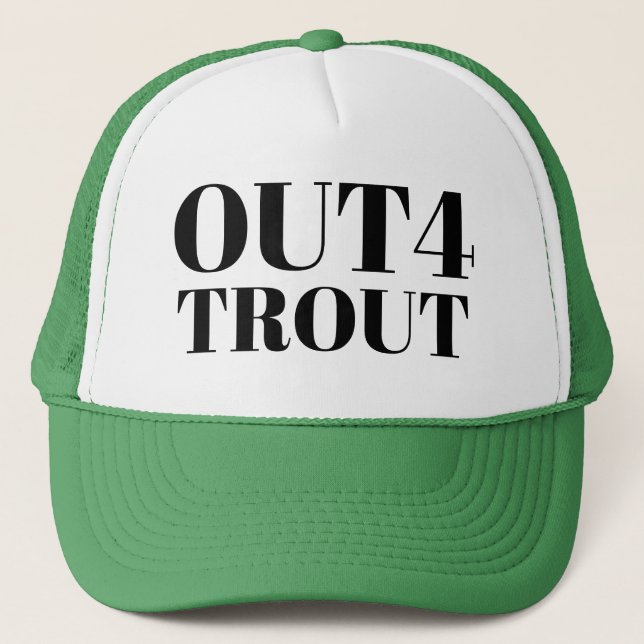 Sports Fishing Pappa Bereball OUT4 TROUT Lucky Keps (Framsida)