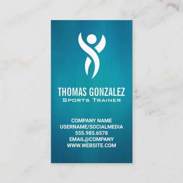 Sports Fitness | Personlig utbildning Tidsbeställning Kort (Framsida)