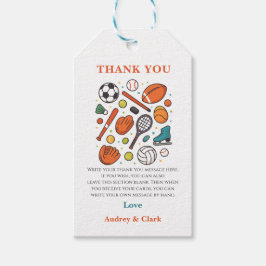 Sports Game Time All-Star Birthday | Kids Sport Presentetikett