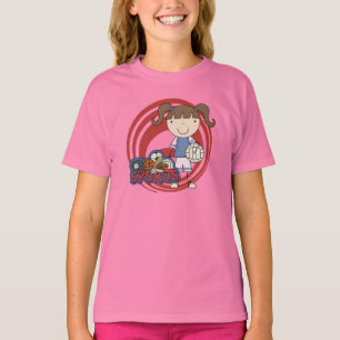 Sports Girl Volleyball-skjortor och -gåvor T-shirt