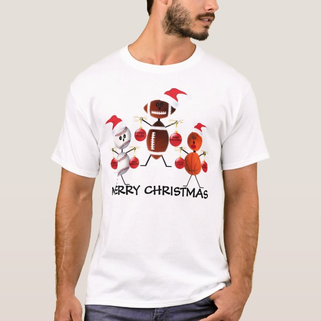 Sports God jul T Shirt (Framsida)