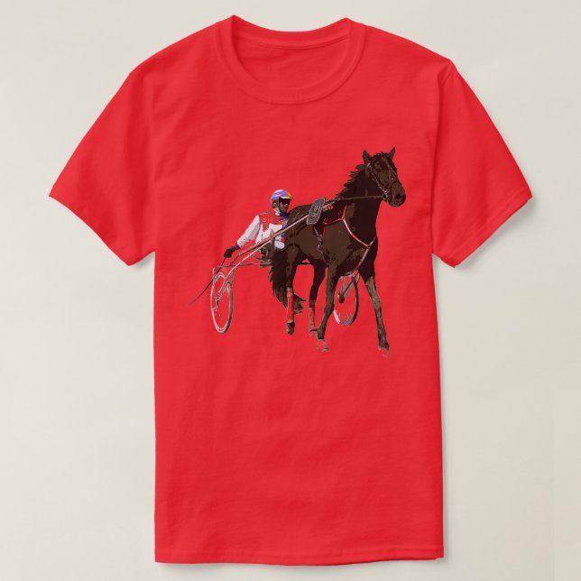 Sports Horse Tävling Harness Tävla T-shirt T-Shirt (Design framsida)