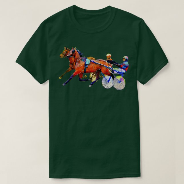 Sports Horse Tävling och Harness Tävla T-shirt T-S (Design framsida)