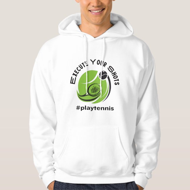 Sports Infusion "EXECUTE YOUR SHOTS" Tennis Hoodie (Framsida)